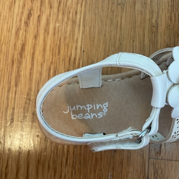 Jumping Beans Toddler Girl White Fisherman Sandal - Size c7 - Picture 8 of 10